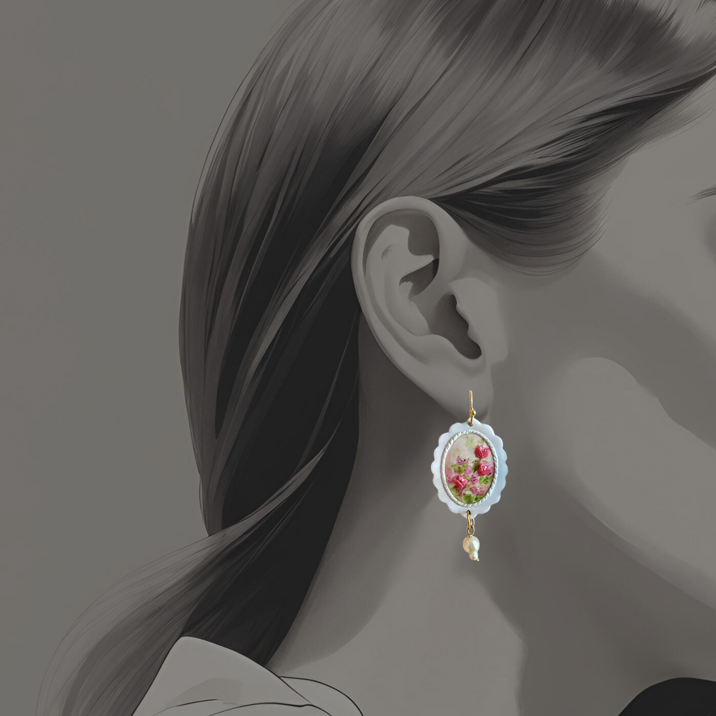 Bougainvillea Bliss Dangle Earrings