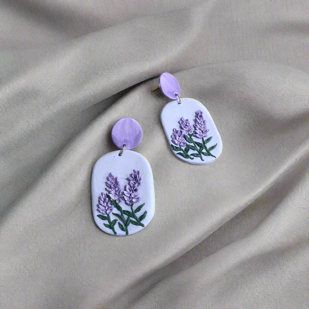 Lavender Love Dangle Earrings