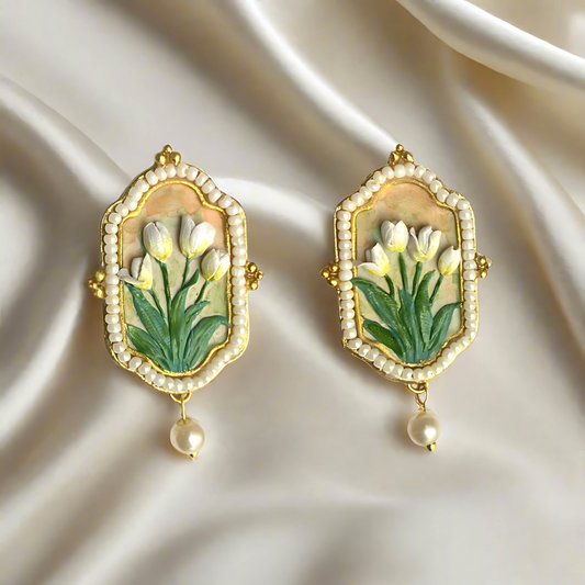 The Duchess Tulips Drop Earrings