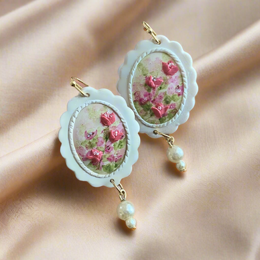 Bougainvillea Bliss Dangle Earrings